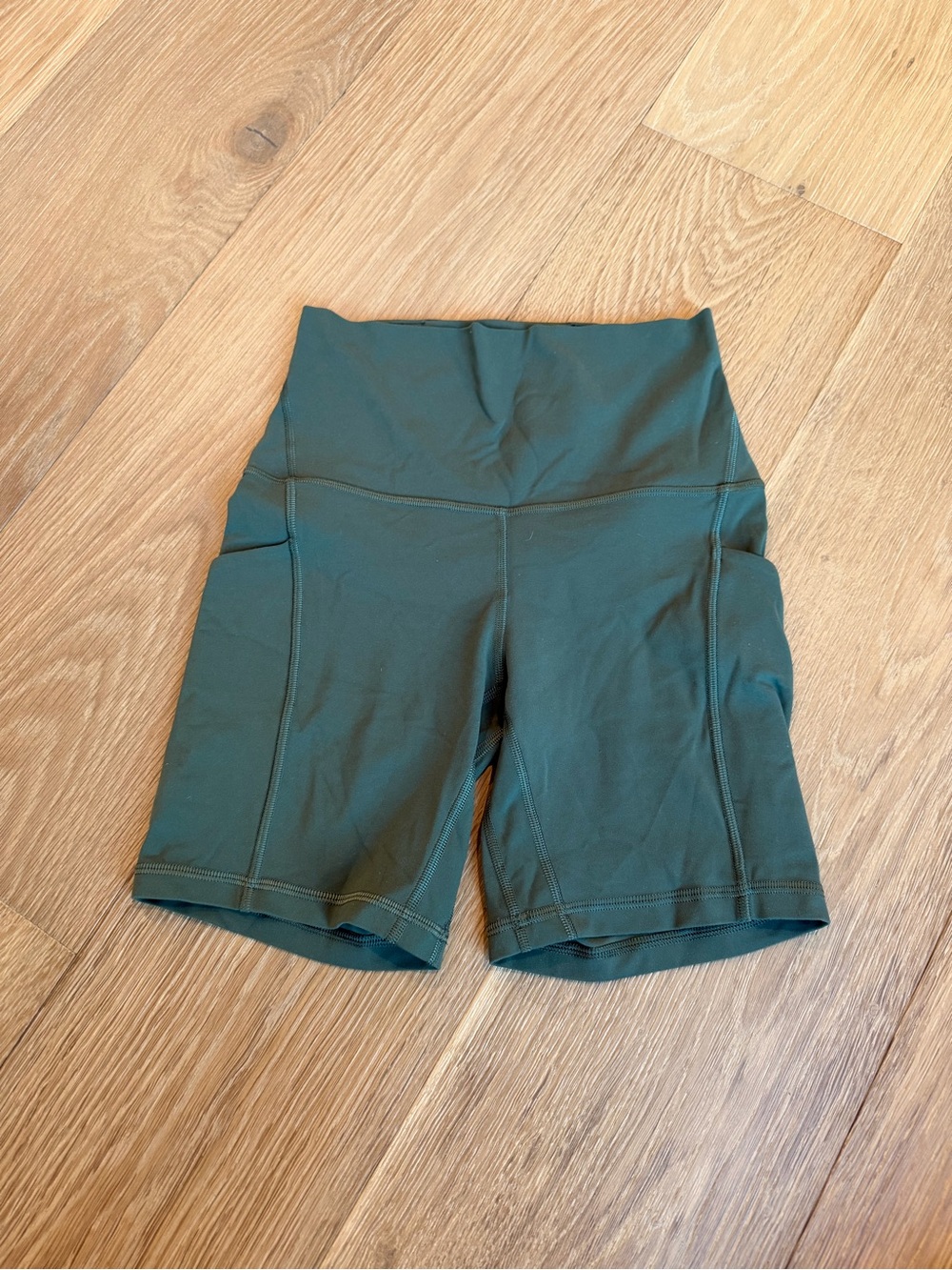 Lululemon aligh High-Waist Olive Green Women's 6” Shorts